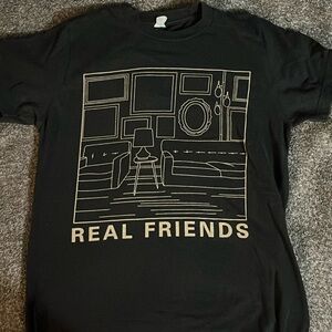 Real friends shirt black